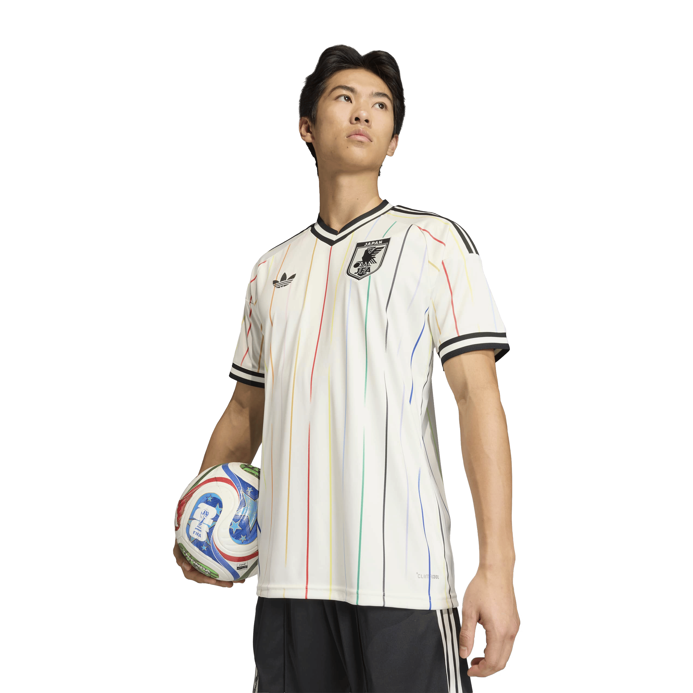 Adidas Mens Japan 26 Away Replica Football Jersey Off White/Black